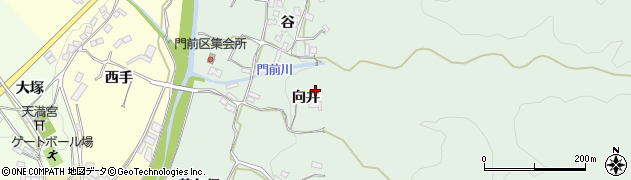 京都府和束町（相楽郡）門前周辺の地図