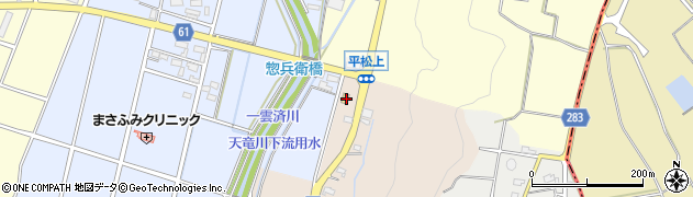 ミニストップ磐田平松店周辺の地図