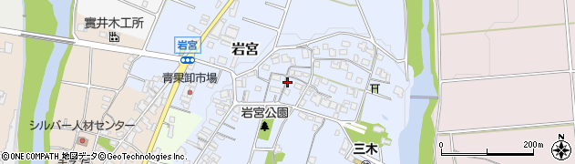 兵庫県三木市岩宮周辺の地図