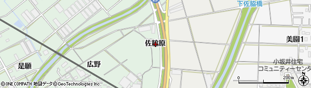 愛知県豊川市御津町下佐脇佐脇原周辺の地図