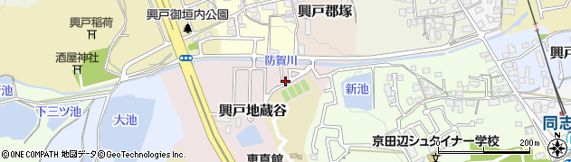 京都府京田辺市興戸地蔵谷92周辺の地図