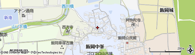 京都府京田辺市飯岡北原21周辺の地図