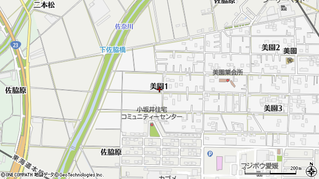 〒441-0106 愛知県豊川市美園の地図