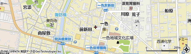愛知県西尾市一色町一色前新田166周辺の地図