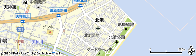 愛知県蒲郡市形原町北浜15周辺の地図