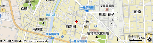 愛知県西尾市一色町一色前新田164周辺の地図