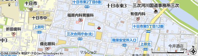 ＡＬＳＯＫ広島綜合警備保障株式会社　三次支店周辺の地図