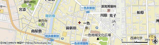 愛知県西尾市一色町一色前新田161周辺の地図