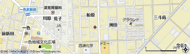 愛知県西尾市一色町対米船原71周辺の地図