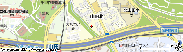 大阪府吹田市山田北12周辺の地図