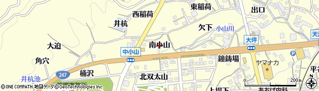 愛知県蒲郡市形原町（南小山）周辺の地図