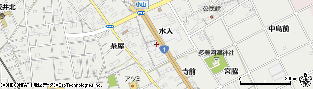 愛知県豊川市宿町（水入）周辺の地図