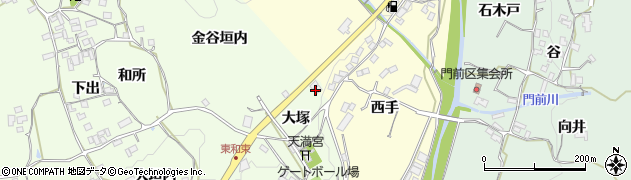 京都府和束町（相楽郡）園（大塚）周辺の地図