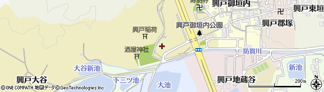 京都府京田辺市興戸宮ノ前周辺の地図