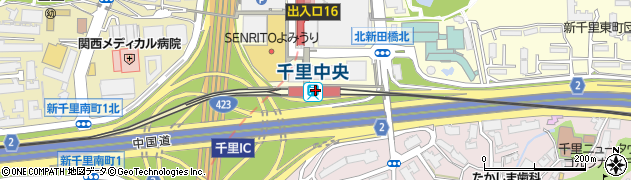 大阪府豊中市周辺の地図