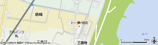 大阪府高槻市唐崎周辺の地図