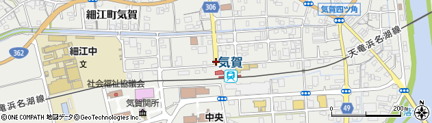 気賀駅前周辺の地図
