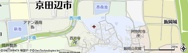京都府京田辺市飯岡北原9周辺の地図