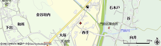 京都府和束町（相楽郡）原山（西手）周辺の地図