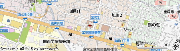 宝塚警察署周辺の地図