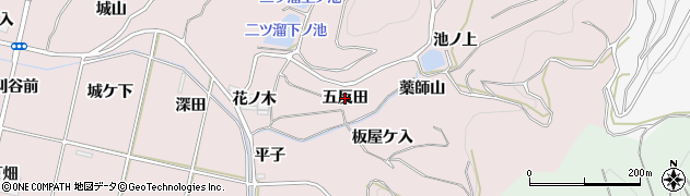 愛知県西尾市吉良町饗庭（五反田）周辺の地図