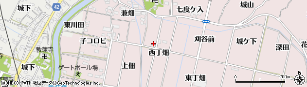 愛知県西尾市吉良町饗庭周辺の地図