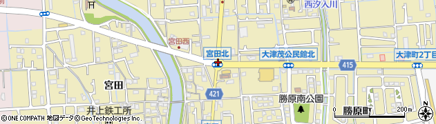 宮田北周辺の地図