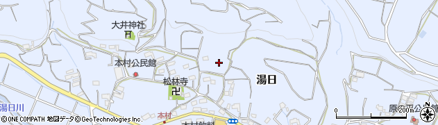 静岡県島田市湯日周辺の地図