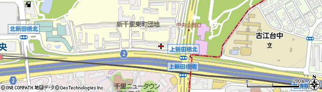 上新田橋周辺の地図