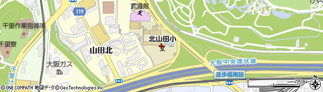 大阪府吹田市山田北1周辺の地図