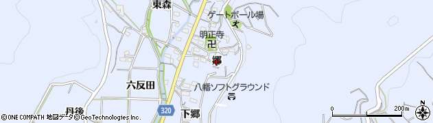 愛知県西尾市西幡豆町（郷）周辺の地図