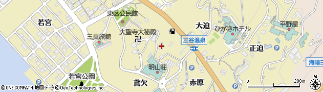 愛知県蒲郡市三谷町赤原58周辺の地図