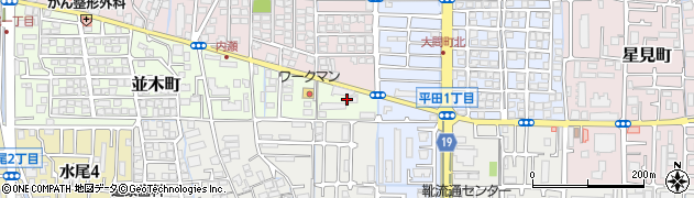大阪府茨木市並木町22周辺の地図