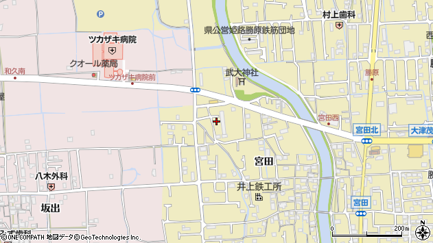 〒671-1213 兵庫県姫路市勝原区宮田の地図