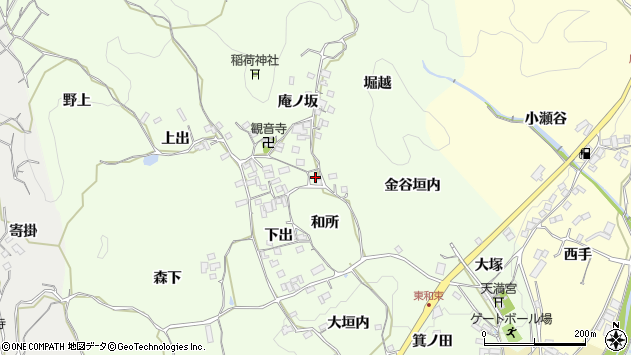 〒619-1201 京都府相楽郡和束町園の地図