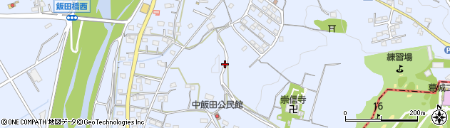 静岡県森町（周智郡）飯田周辺の地図