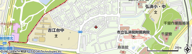 大阪府吹田市古江台6丁目5周辺の地図