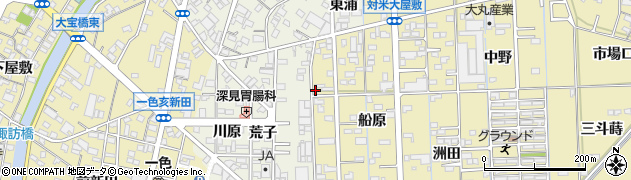 愛知県西尾市一色町対米船原7周辺の地図
