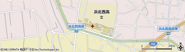 静岡県立浜北西高等学校周辺の地図