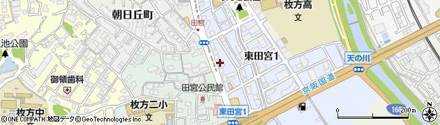 朝日新聞サービスアンカー枚方周辺の地図