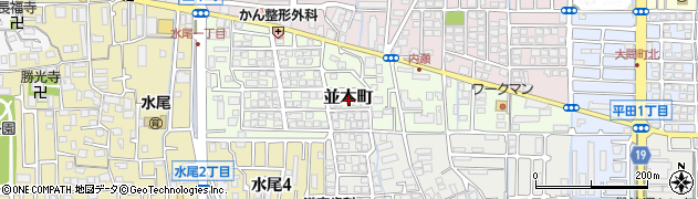 大阪府茨木市並木町16周辺の地図