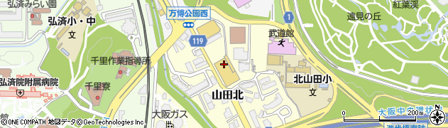 大阪府吹田市山田北7周辺の地図