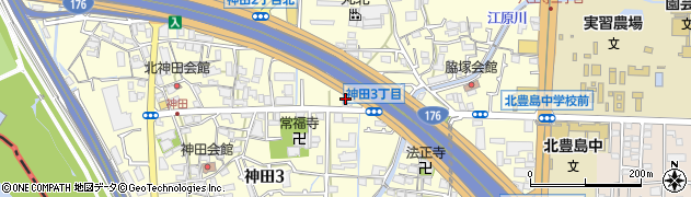 ＥＮＥＯＳ池田ＳＳ周辺の地図
