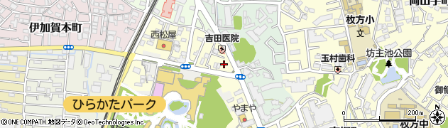 大阪府枚方市伊加賀南町6周辺の地図