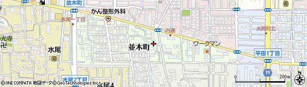 大阪府茨木市並木町周辺の地図