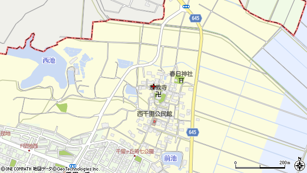 〒510-0301 三重県津市河芸町西千里の地図