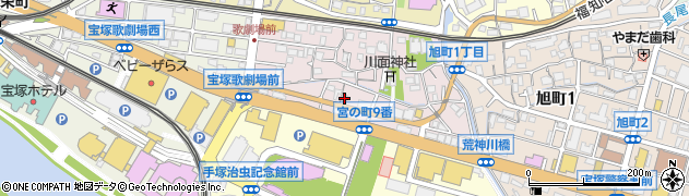 ハンサマハル 宝塚店周辺の地図