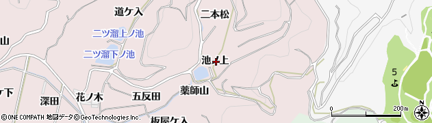 愛知県西尾市吉良町饗庭池ノ上周辺の地図