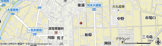 愛知県西尾市一色町対米船原43周辺の地図