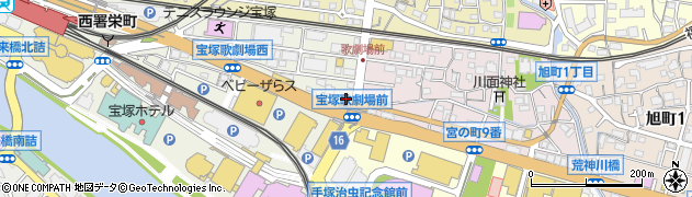 宝塚ライフ歯科・矯正歯科・医科周辺の地図